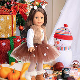 sweet dolly Doll Clothes Deer Costume Tutu Dress fits 18 Inch American Girl Doll