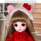 HGFDSA BJD Doll 1/6 SD Dolls 10Inch Children Simulation Resin Dolls Ball Jointed Doll DIY Toys Full Set with Clothes Shoes Wig Makeup Best Gift for Girls