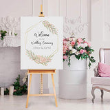 Artina Wooden Painting Easel Barcelona – Fold Up & Portable Lyre Style Paint Easel for Adults - A-Frame Easel Stand for Wedding Sign Floor Easel & Art Stand for Canvases up to 48”