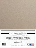 Oatmeal TAN SPECKLETONE Recycled Cardstock Paper - 8.5 x 11 inch - Premium 80 LB. Cover - 25 Sheets