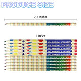 10 Pcs Wooden Colored Pencils for Kids 4 Color in 1 Rainbow Pencils, Color Pencil Set for Adult Coloring, with Sharpener, Gifts for Students, for Coloring Books, Drawing