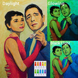 Glow in The Dark Artist Professional Oil Paint Luminescent Phosphorescent Self-Luminous Paint Glow Cubed (Sets, Glow Set of 10)