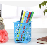 IELEK Pencil Holder PenPen Cups, Colorful Office Desktop Storage Organizer Square Classroom Pen Pencil Holder Basket for Desk, Pack of 12