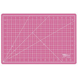 US Art Supply 12" x 18" PINK/BLUE Professional Self Healing 5-Ply Double Sided Durable Non-Slip PVC