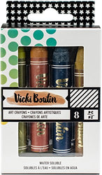 American Crafts Vicki Boutin Mixed Media Oil Pastel Art Crayons 8/Pkg-#3 - Neutral