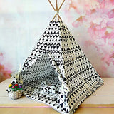 Miniature Teepee Tent with Mattress and Pillows for 1/4 Scale BJD Doll Handmade