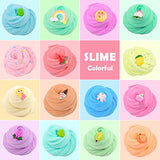 Scented Cloud Slime Kit 15 Pack , with Cute Slime Charms, Slime Party Favor Putty Toy for Girls and Boys, Super Soft and Non-Sticky