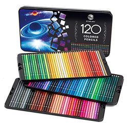 SJ STAR-JOY 120 Colored Pencils for Coloring Books, Premier Coloring Pencils Set with Vibrant Color, Perfect Holiday Gifts for Colorist Drawing, Soft Core Colored Pencils