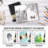 Sketchbook - Sketch Pad 5.5'' x 8.5'', 48-Sheets (98lb/160gsm), Acid Free Sketch Book Painting Writing Paper for Artist and Beginners