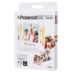 Polaroid 3.5 x 4.25 inch Premium ZINK Border Print Photo Paper (40 Sheets) - Compatible with