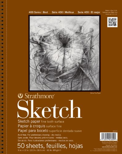 Strathmore STR-455-11 50 Sheet Sketch Pad, 11 by 14"