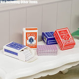 Odoria 1:12 Miniature Games Poker Playing Cards 2 Sets in 1 Pack Dollhouse Decoration Accessories