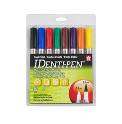Sakura 44162 8-Piece Identi-Pen Permanent Marker Set, Assorted Colors
