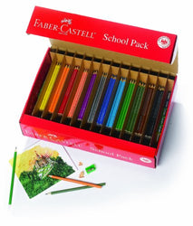Faber-Castell - Grip Colored EcoPencils School Pack - Premium Art Supplies For Kids (24 Sets of