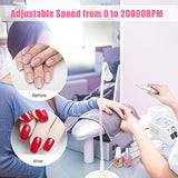 Cadrim Electric Nail Drill, Adjustable Nail File Machine Set with Sanding bands for Manicure Pedicure Acrylic Nails Gel Glazing Nail Art Polisher