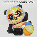 Tempusort Animals Diamond Painting Kits for Adults Cute Panda Full Drill Crystal Dotz Embroidery Art Craft for Home Living Room Decor 30 x 40cm