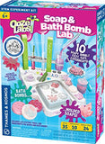 Thames & Kosmos Ooze Labs: Soap & Bath Bomb Lab Science Experiment Kit & Ooze Labs Chemistry Station Science Experiment Kit, 20 Non-Hazardous Experiments Including Safe Slime, Multi-Color