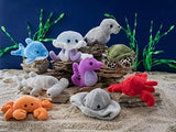 Wildlife Tree (9 Pack) Ocean Mini 4 Inch Stuffed Animals, Ocean Animal Toys