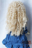 JD145 extraLong Wave Doll Wigs Synthetic Mohair BJD Hair (Blond, 8-9inch)