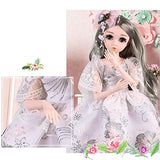 YU-NIYUT B.J.D Dolls 1/4 SD Doll 18 Inch 26 Ball Jointed Doll DIY Toys Birthday Gift for Girls with Full Set Clothes Shoes Wig Makeup Realistic, Beautiful and Cute