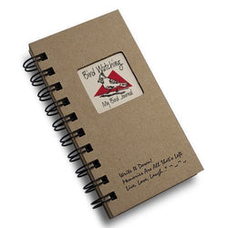 1 X Bird Watching, My Bird Journal - MINI Natural Kraft Brown Hard Cover (prompts on every page, recycled paper, read more...)