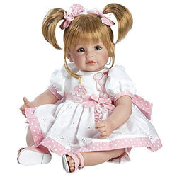 Adora ToddlerTime "Happy Birthday Baby" Doll with fancy appliquéd birthday dress and  pink sandals