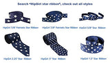 Ribbon for Crafts - HipGirl 3/8" Patriotic Star Cheer Grosgrain Ribbon 10yd 3/8" Patriotic Star