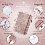 Clever Fox Dream Journal – Guided Dream Diary for Women, Men & Kids – Hardcover Notebook to Track & Analyze Your Dreams & Sleep – Log Book for Dream Journaling – 60 Dreams Total, A5 Size, Rose Gold
