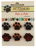 Buttons Galore PPGROUP Pets & Pals 3D Buttons - Set of 6 Cards