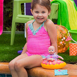 Adora Water Baby Doll, SplashTime Baby Tot Sprinkle Donut 8.5 inch Doll for Bathtub/Shower/Swimming Pool Time Play, Multi-color