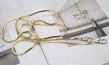 Small Square Copper Purse Shoulder Cross Body Handbag Bag Chain Strap Replacement(Gold, 47'')