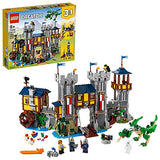 LEGO Creator 3in1 Medieval Castle 31120 Building Kit; Castle with Moat and Drawbridge, Plus 3 Minifigures; New 2021 (1,426 Pieces)