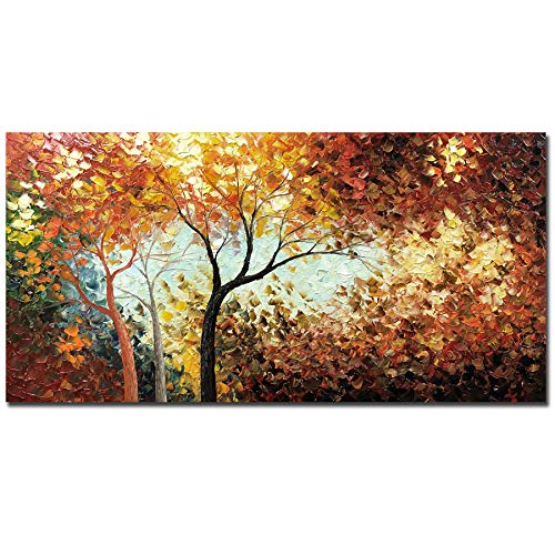 V-inspire Art, 24x48 inch Modern Abstract Painting The Tree Art Oil Paintings store Ha