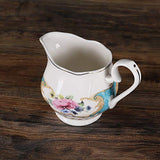 fanquare 15 Pieces European Retro Rose Tea Set,English Flora Tea Set for Adults,Porcelain Coffee Set