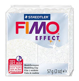 1 x Staedtler Glitter White (052) Fimo Effect Polymer Modelling Moulding Clay