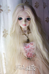 Kuafu 9-10 Inch (22-24cm) 1/3 BJD/SD Doll Wig Fashion Long Curly Pullip Hair Wigs Light blonde