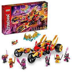 LEGO NINJAGO Kai’s Golden Dragon Raider 71773 Ninja Building Toy Set for Boys, Girls, and Kids Ages 8+ (624 Pieces)