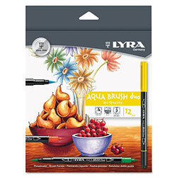 LYRA Aqua Dup Brush Painters, Set of 12 Pens, Assorted Colors (6521120)