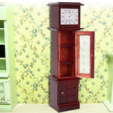 Yinuoday Dollhouse Accessories, 1:12 Scale Miniatures Dollhouse Furniture for DIY Dollhouse Living Room Mini Toy Vintage Grandfather Clock for Livingroom Bedroom Simulated Accessory