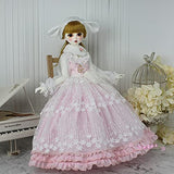 PRE-LIFE BJD Clothes Set Dress Suit Lolita Style Bunny Dress Up for MSD BJD DOD Doll, Ideal Gift for Child's Bjd Doll1/3