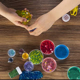 EPIQUEONE DIY Slime Kit: 102 Pcs Fluffy Slime Making Supplies with 24 Cups Crystal Slime Colorful Foam, Fishbowl Beads, Glitter & Slime Tools in Slime Container for Holidays Birthday