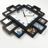 DIY Frame Clock, TimeLike DIY Wall Clock Modern Design DIY Photo Frame Clock Plastic Art Pictures