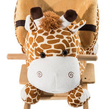 Qaba Kids Plush Rocking Horse-Style Giraffe Theme Chair