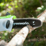 Greenworks 8.5' 40V Cordless Pole Saw, 2.0 AH Battery Included 20672