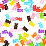 Gukasxi 120 Pcs Candy Gummy Bear Charms Resin Bear Pendants in 10 Colors, Resin Bear Keychains Necklace Charms for DIY Jewelry Making Earring Bracelet Necklace Suppliers