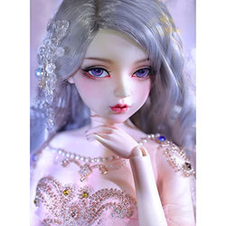 Y&D BJD Doll 1/3, 55cm 21.6 inch Ball Jointed Doll Full Set Figure Princess SD Doll 100% Handmade DIY Toys with Clothes Shoes Wig Exquisite Makeup Accessories