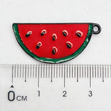 Chenkou Craft Wholesale Random 20pcs Fruit Watermelon Strawberry Berry Banana Coco Lots Mix Alloy