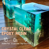 84oz Casting Epoxy Resin Kit - Crystal Clear Epoxy Resin for Wood, Molds, Jewelry Making, Table Top - Non Yellowing 2 Part Resin Kit (42oz Resin and 42oz Hardener) with Silicone Cups, Sticks