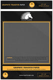 Graphite Transfer Tracing Carbon Paper - 5 Sheets - 20" x 36" - MyArtscape (Black)