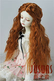 JD119 7-8inch 18-20CM Long curly princess doll wigs 1/4 MSD synthetic mohair BJD wigs Vinyl doll accessories (Carrot)